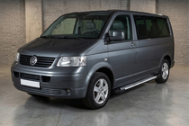 Volkswagen T5 Caravelle 2004–2010 Sānu sliekšņi Line tipa (2 gab., alumīnijs) Garā riteņu bāze foto 1