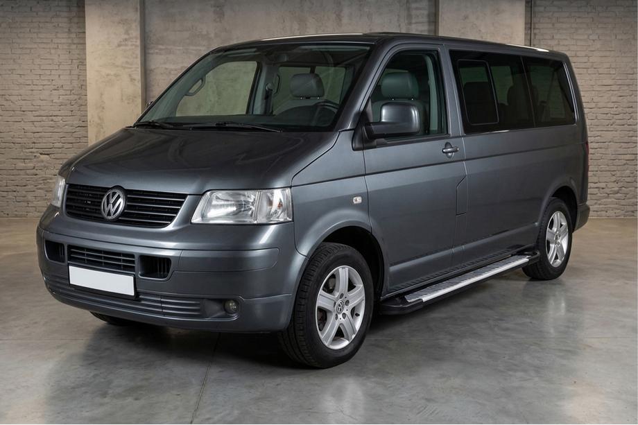 Volkswagen T5 Caravelle 2004–2010 Sānu sliekšņi Line tipa (2 gab., alumīnijs) Garā riteņu bāze Image