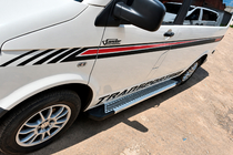 Volkswagen T5 2010–2015 Sānu sliekšņi Line tipa (2 gab., alumīnijs) Garā riteņu bāze foto 1