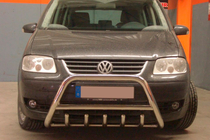 Volkswagen Touran 2003–2010 Priekšējais bullbar WT003 (nerūsējošais tērauds) 60 mm, ar uzrakstu foto 2