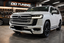 Toyota Land Cruiser 300 2021– Priekšējā bampera lūpa VXR Melna krāsa foto 3