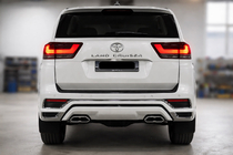 Toyota Land Cruiser 300 2021– Aizmugurējā bufera difuzors VXR Balta krāsa foto 1