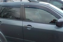 Mitsubishi Outlander 2001–2006 Logu vēja deflektori (4 gab., HIC) foto 4