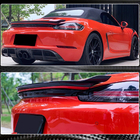 Porsche Boxster/Cayman 982 (718) 2016– Spoileris V2 (Boxster, oglekļa šķiedra) foto 4