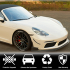Porsche Boxster/Cayman 982 (718) 2016– Priekšējā bampera lūpa Lip V1 (2016-2019, oglekļa šķiedra) foto 2
