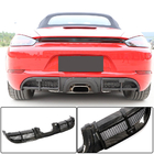 Porsche Boxster/Cayman 982 (718) 2016– Aizmugurējā bufera difuzors V1 (2016-2019, oglekļa šķiedra) foto 1