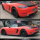 Porsche Boxster/Cayman 982 (718) 2016– Aizmugurējā bufera difuzors V1 (2016-2019, oglekļa šķiedra) foto 4