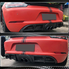 Porsche Boxster/Cayman 982 (718) 2016– Aizmugurējā bufera difuzors V1 (2016-2019, oglekļa šķiedra) foto 5