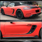 Porsche Boxster/Cayman 982 (718) 2016– Sānu sliekšņu uzlikas V1 (2016-2019, karbons) foto 4