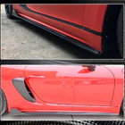 Porsche Boxster/Cayman 982 (718) 2016– Sānu sliekšņu uzlikas V1 (2016-2019, karbons) foto 5