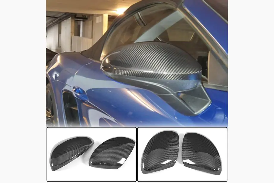 Porsche Boxster/Cayman 982 (718) 2016– Spoguļu vāciņi (oglekļa šķiedra) Image