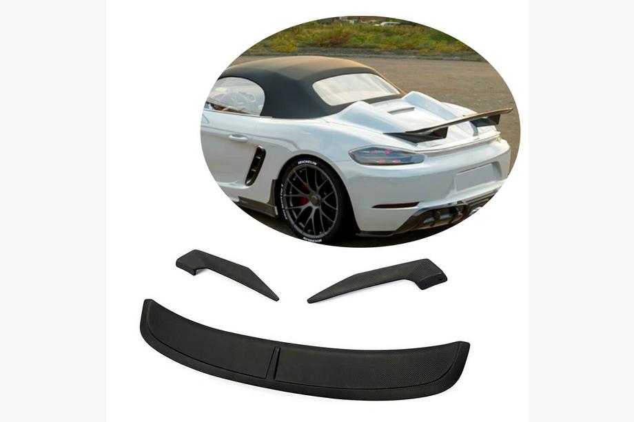 Porsche Boxster/Cayman 982 (718) 2016– Spoileris V3 (Boxster, oglekļa šķiedra) Image