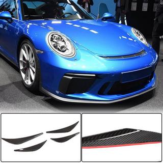 Oglekļa šķiedras priekšējā bampera uzlikas V1 (GT3 (RS) 2017-2019) foto 1