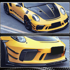 Porsche 911 (991) 2011–2019 Priekšējā bampera uzlikas V2 (GT3 (RS) 2017-2019, karbons) foto 5