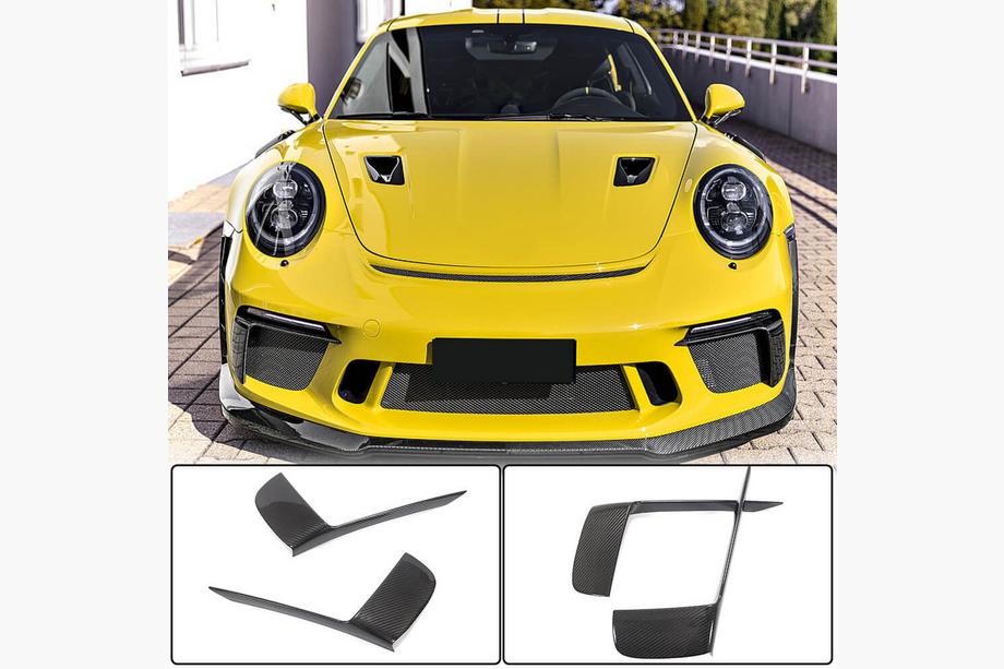 Porsche 911 (991) 2011–2019 Priekšējā bampera uzlikas V2 (GT3 (RS) 2017-2019, karbons) Image