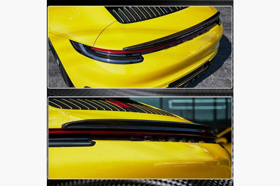 Porsche 911 (992) 2018– Spoileris (Carrera/Targa, oglekļa šķiedra) Foto 5