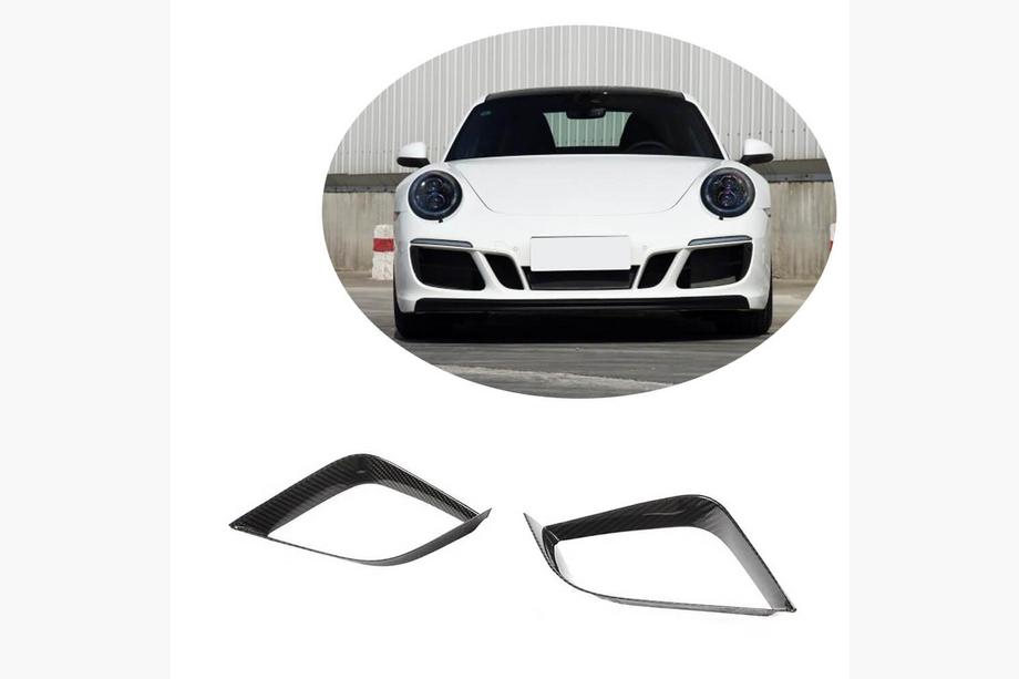 Porsche 911 (991) 2011–2019 Priekšējā bufera uzlikas (Carrera 4 GTS 2017-2018, oglekļa šķiedra) Image