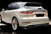 Porsche Cayenne 2018– Aizmugurējā bampera difuzors (2018-2023, Oglekļa šķiedra) foto 1