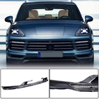 Porsche Cayenne 2018– Oglekļa šķiedras priekšējās lūpas uzlika (Base 2018-2023) foto 1