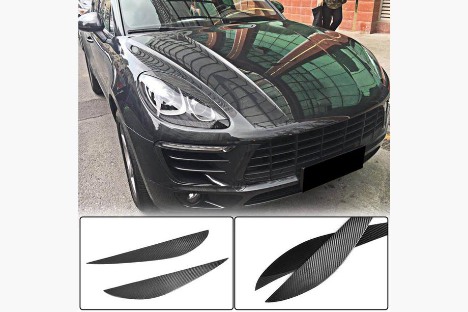 Porsche Macan 2014–2024 Priekšējo lukturu uzacis (2014-2018, karbons) Image