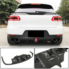 Porsche Macan 2014–2024 Aizmugurējā bampera difuzors V2 (2014-2021, oglekļa šķiedra) foto 2