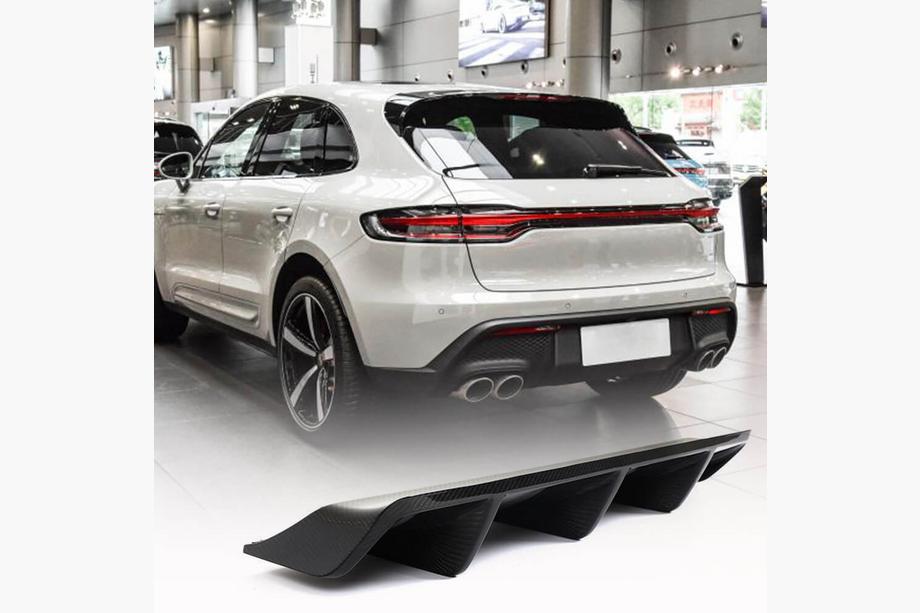 Porsche Macan 2014–2024 Aizmugurējā bufera difuzors V1 (2021+, karbons) Image