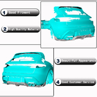 Porsche Macan 2014–2024 Aizmugurējā bampera difuzors V2 (2021+, oglekļa šķiedra) foto 3