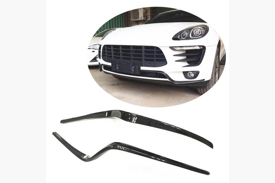 Porsche Macan 2014–2024 Priekšējā bampera uzlikas Flap (2014-2018, oglekļa šķiedra) Image