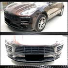 Porsche Macan 2014–2024 Priekšējā bufera lūpas uzlika Lip V2 (2014-2018, Karbons) foto 3