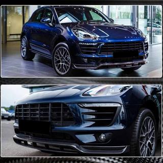 Priekšējā bufera lūpas uzlika Lip V2 (2014-2018, Karbons) Porsche Macan 2014–2024 foto 4