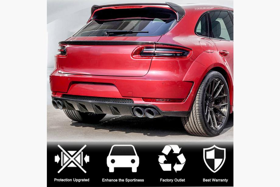 Porsche Macan 2014–2024 Apakšējais spoilers (2014-2018, Plastmasa) Foto 4