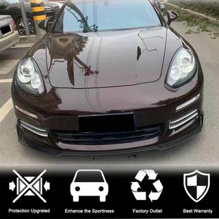 Priekšējā bampera lūpa (Base 2013-2016, oglekļa šķiedra) Porsche Panamera 2009–2016 foto 3