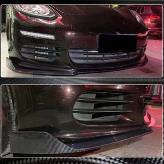Priekšējā bampera lūpa (Base 2013-2016, oglekļa šķiedra) Porsche Panamera 2009–2016 foto 4
