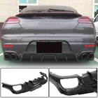 Porsche Panamera 2009–2016 Aizmugurējā bampera difuzors (2013-2016, karbons) foto 1