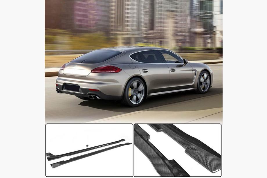 Porsche Panamera 2009–2016 Sānu sliekšņu uzlikas (2013-2016, oglekļa šķiedra) Image
