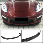 Porsche Panamera 2009–2016 Oglekļa šķiedras priekšējā bampera lūpa Lip V1 (Turbo/Turbo S/GTS) foto 1