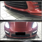 Porsche Panamera 2009–2016 Oglekļa šķiedras priekšējā bampera lūpa Lip V1 (Turbo/Turbo S/GTS) foto 3