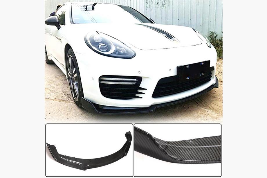 Porsche Panamera 2009–2016 Priekšējā bampera lūpa Lip V2 (Turbo/Turbo S/GTS) Image