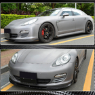 Porsche Panamera 2009–2016 Priekšējā bampera lūpa Lip (Base 2009-2013, oglekļa šķiedra) foto 3