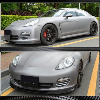 Priekšējā bampera lūpa Lip (Base 2009-2013, oglekļa šķiedra) Porsche Panamera 2009–2016 foto 3