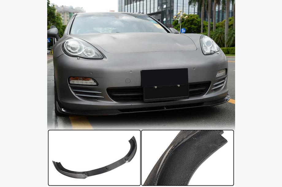 Porsche Panamera 2009–2016 Priekšējā bampera lūpa Lip (Base 2009-2013, oglekļa šķiedra) Image