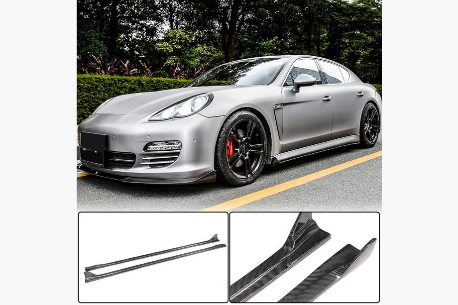 Porsche Panamera 2009–2016 Sānu sliekšņi V2 (2009-2013, oglekļa šķiedra) Image
