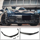 Porsche Panamera 2016–2023 Priekšējā bampera lūpa Lip (2016-2020, oglekļa šķiedra) foto 1