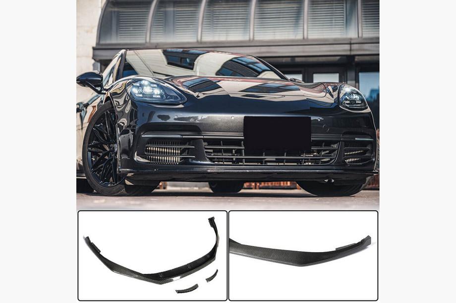 Porsche Panamera 2016–2023 Priekšējā bampera lūpa Lip (2016-2020, oglekļa šķiedra) Image