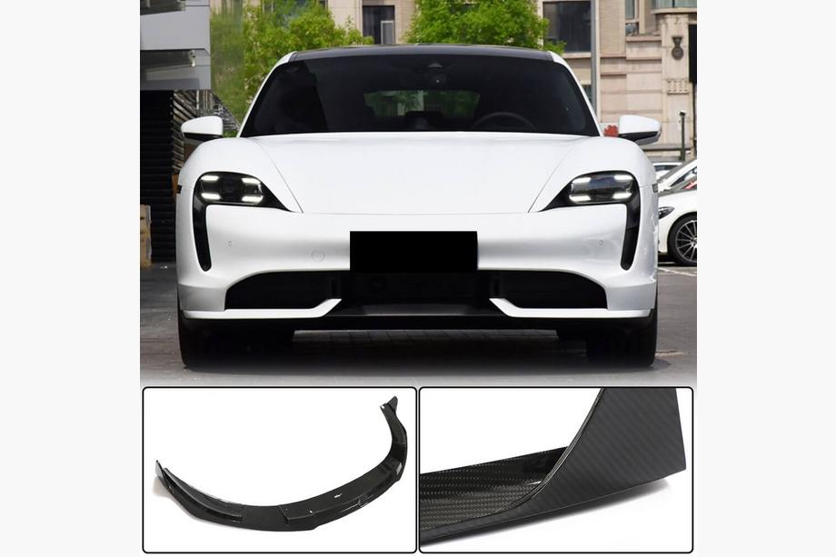 Porsche Taycan 2019– Priekšējā bampera lipa uzlika (2019-2024 Turbo S, oglekļa šķiedra) Image