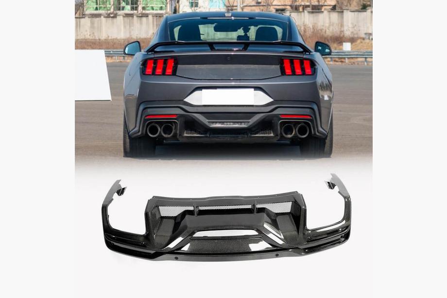 Ford Mustang 2024– Aizmugurējā bufera difuzors (karbons) Image