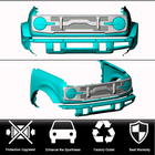 Ford Bronco 2021– Radiatora reste V1 (Karbon) foto 2