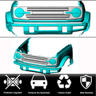 Ford Bronco 2021– Radiatora reste V2 (Oglekļa šķiedra) foto 2