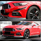 Ford Mustang 2015–2023 Priekšējā bampera uzlikas (2015-2017, oglekļa šķiedra) foto 3