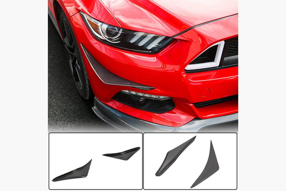 Ford Mustang 2015–2023 Priekšējā bampera uzlikas (2015-2017, oglekļa šķiedra) Image